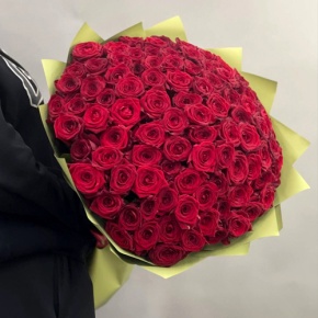 Букет из 101 красной розы (80 см) в Рошале