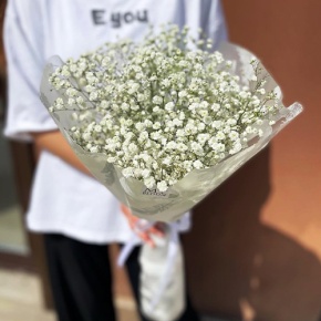 Букет из 5 белых гипсофил в Рошале