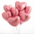 Сердце розовое фольгированный шар с гелием (45 см) в Рошале