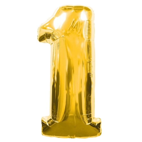 Шар гелиевый цифра 1 (40х102 см) в Рошале