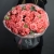 Букет "Чистая душа" из 25 кустовых коралловых роз Барбадос и веточек эвкалипта (50 см) в Рошале